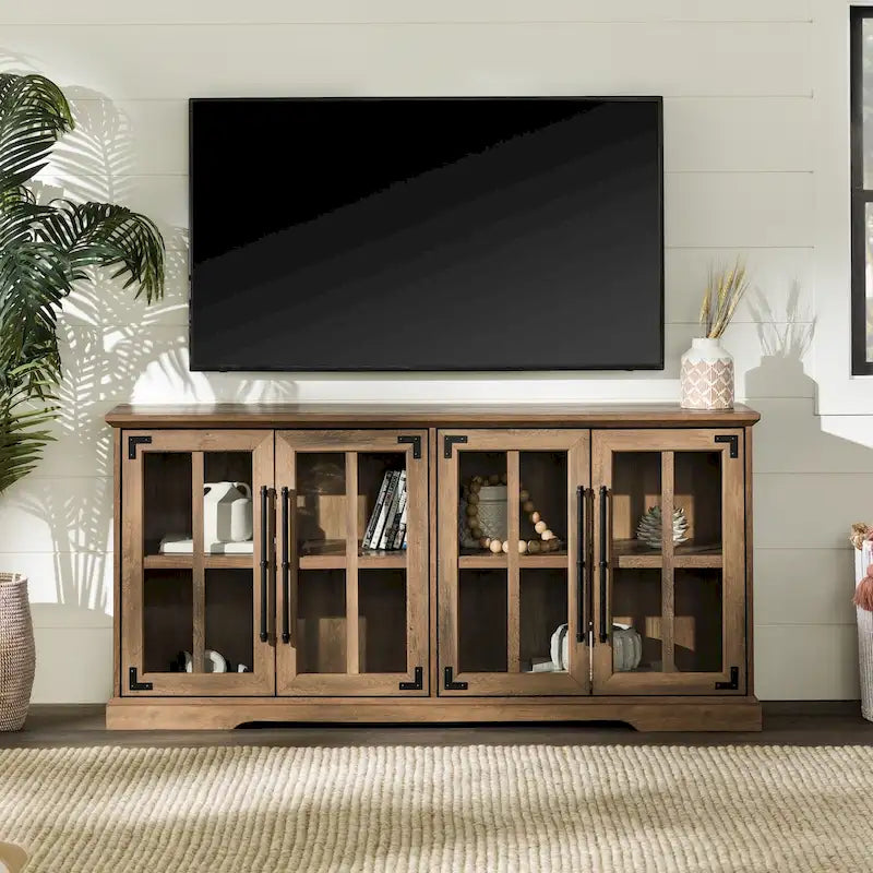 Meuble TV rustique 4 portes de 58 po