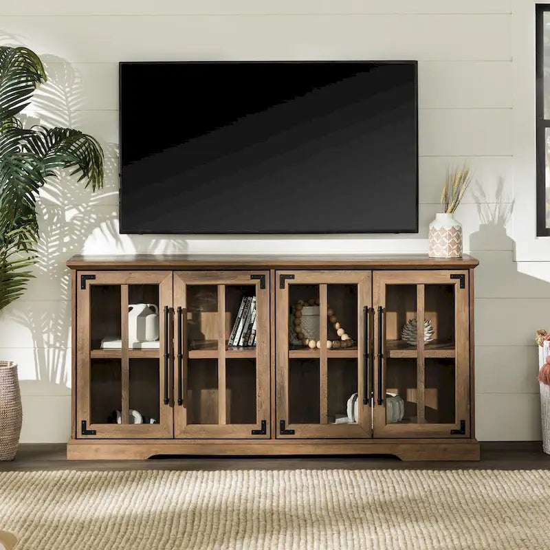 Meuble TV rustique 4 portes de 58 po
