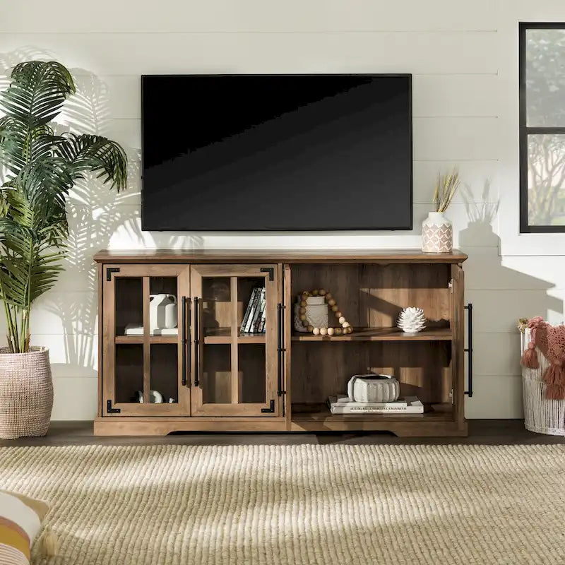 Meuble TV rustique 4 portes de 58 po