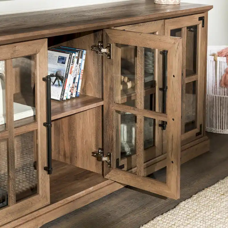 Meuble TV rustique 4 portes de 58 po