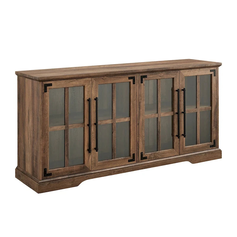 Meuble TV rustique 4 portes de 58 po