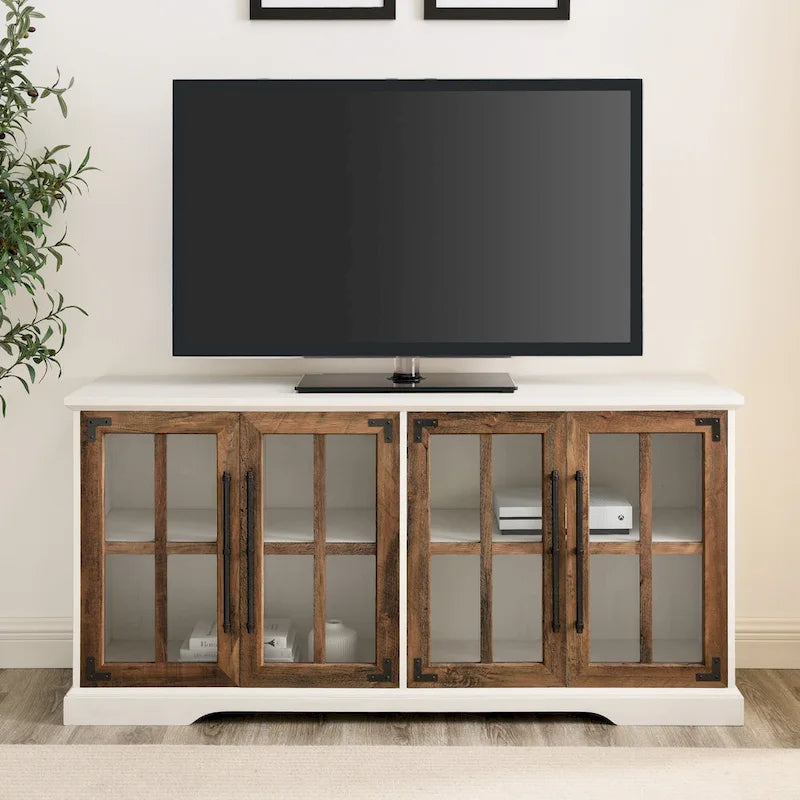 Meuble TV rustique 4 portes de 58 po