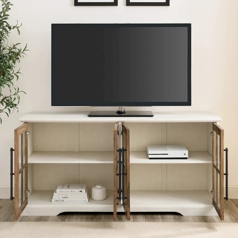 Meuble TV rustique 4 portes de 58 po