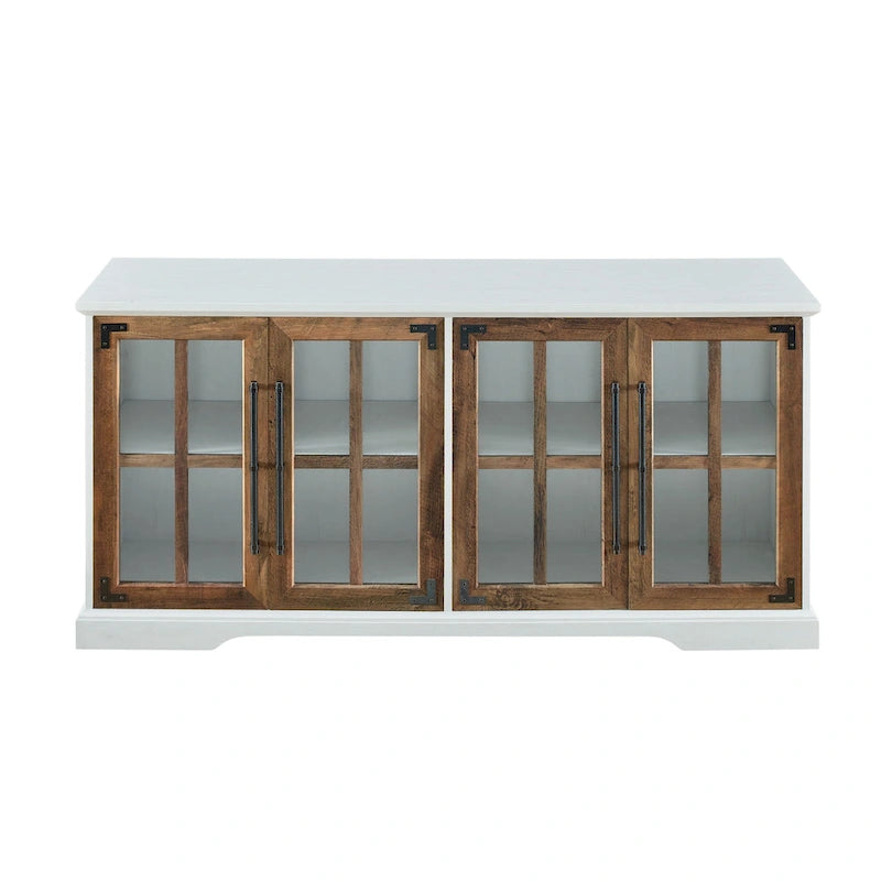 Meuble TV rustique 4 portes de 58 po