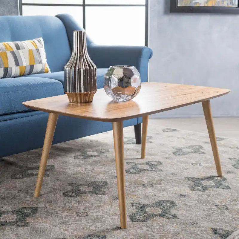 Table basse rectangulaire en bois Mid-Century – 39.50L x 23.70l x 18.25H
