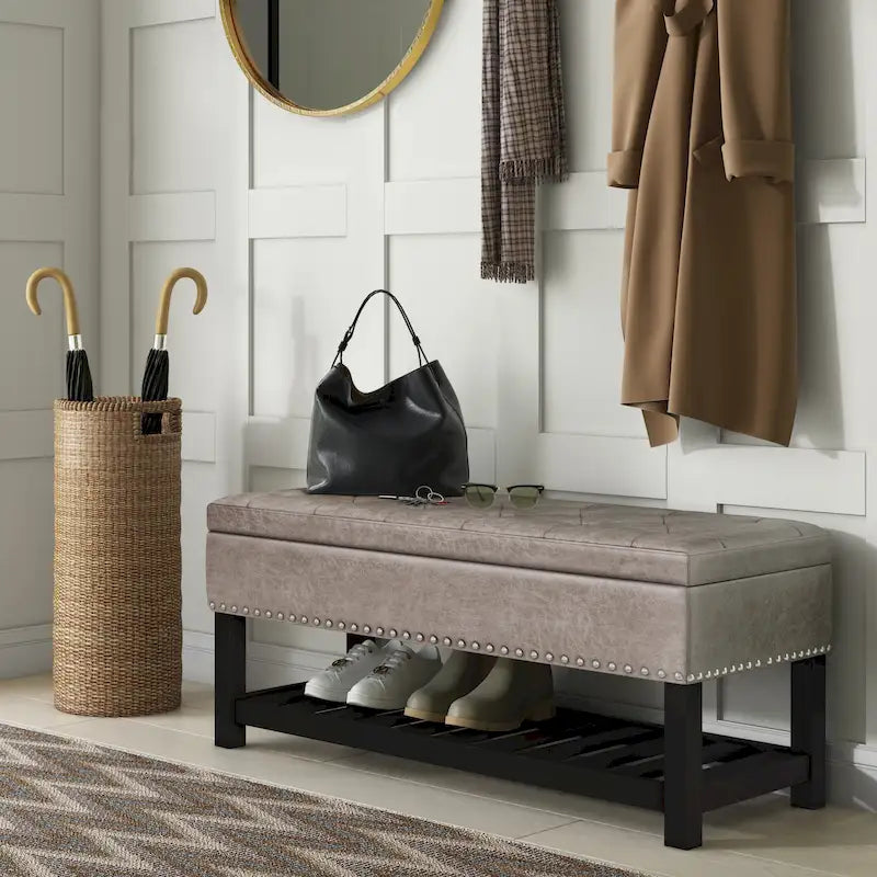 Banc Pouf Rectangulaire de 109 cm de Large - 109 L x 43 P x 48 H