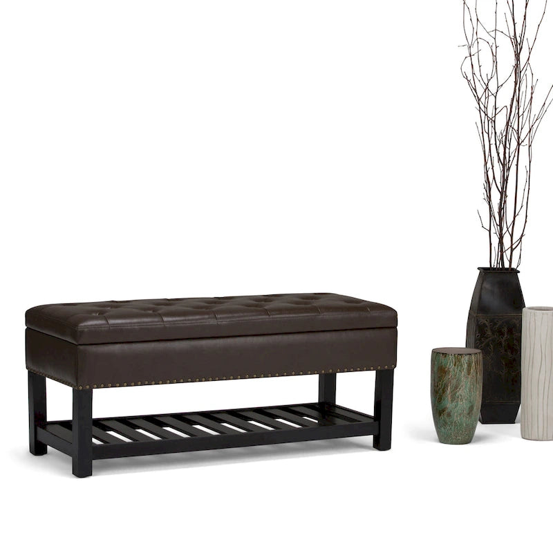 Banc Pouf Rectangulaire de 109 cm de Large - 109 L x 43 P x 48 H