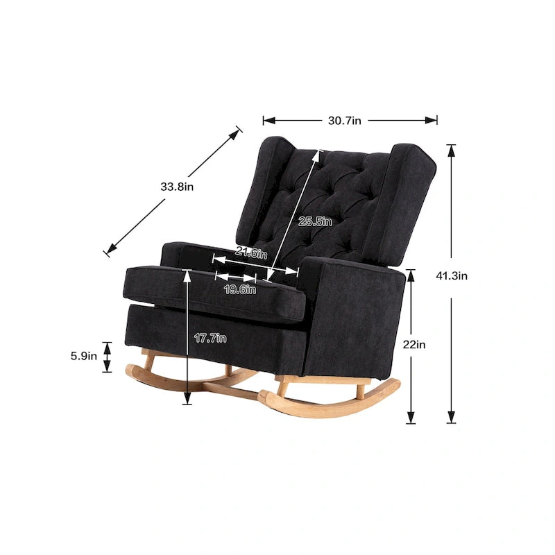 Salon Fauteuil à bascule confortable Fauteuil d'appoint