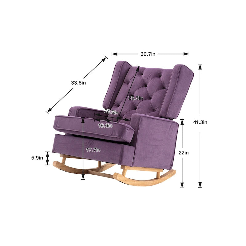 Salon Fauteuil à bascule confortable Fauteuil d'appoint