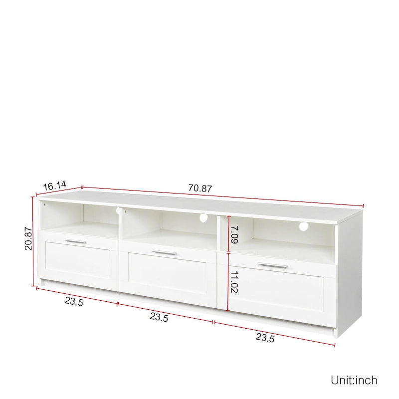 Meuble TV minimaliste moderne meuble TV 80 pouces