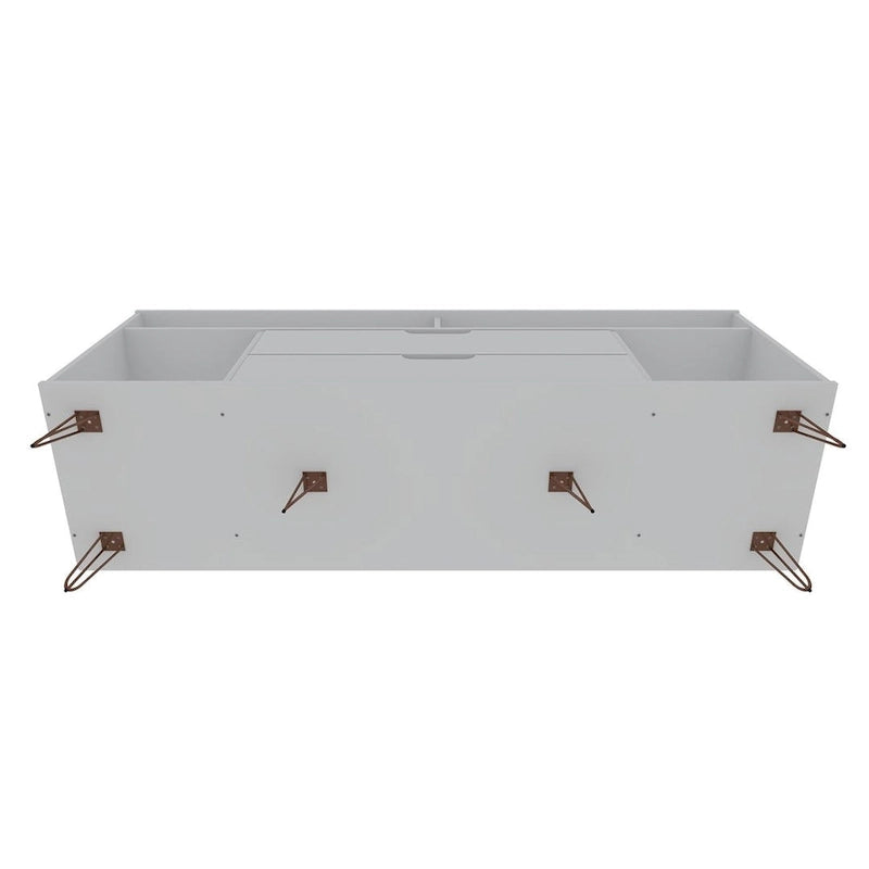 Meuble TV Console à Pieds Métalliques 62,99 po