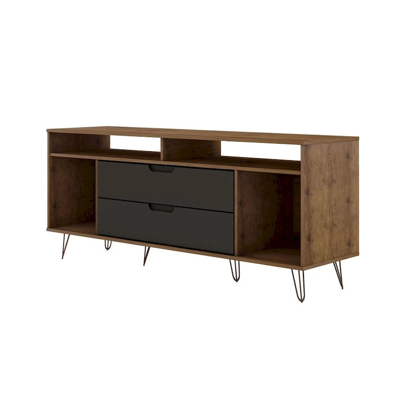 Meuble TV Console à Pieds Métalliques 62,99 po
