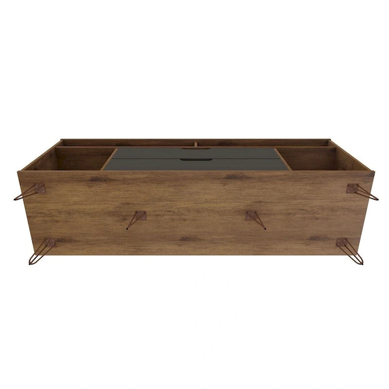 Meuble TV Console à Pieds Métalliques 62,99 po