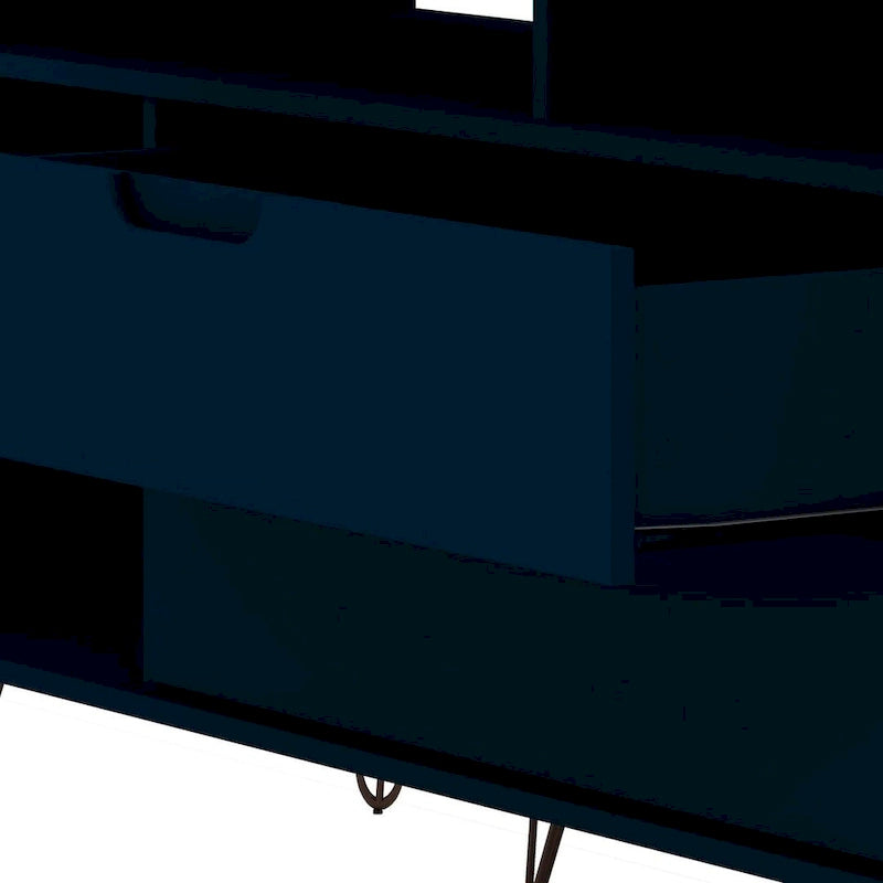 Meuble TV Console à Pieds Métalliques 62,99 po