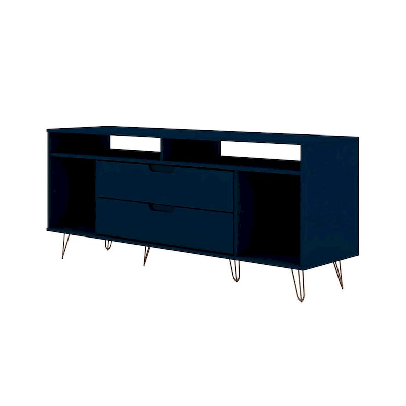Meuble TV Console à Pieds Métalliques 62,99 po