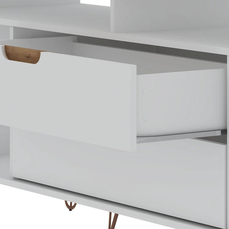 Meuble TV Console à Pieds Métalliques 62,99 po