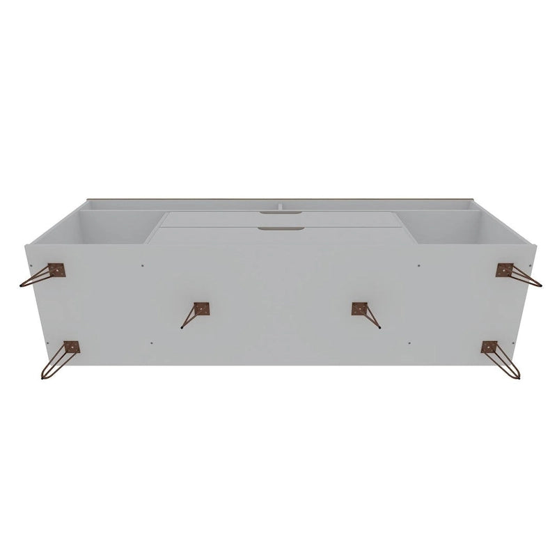 Meuble TV Console à Pieds Métalliques 62,99 po