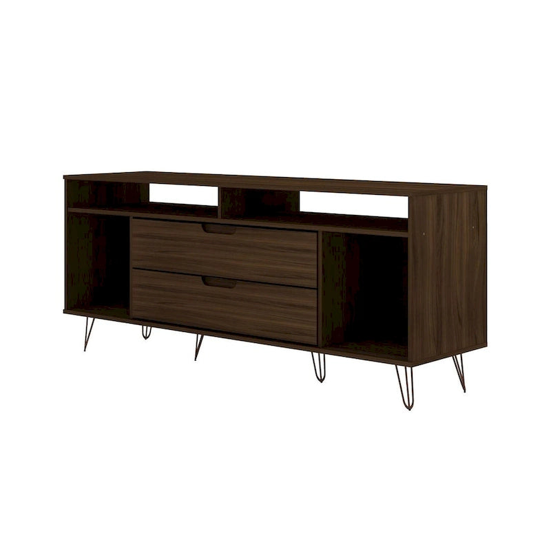 Meuble TV Console à Pieds Métalliques 62,99 po