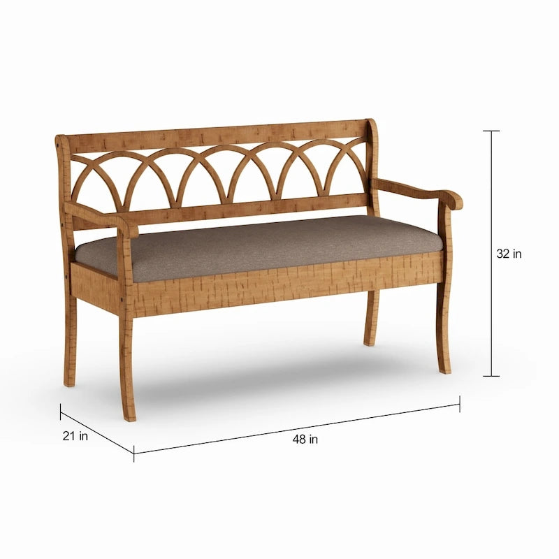 Banc de rangement avec coussin d'assise