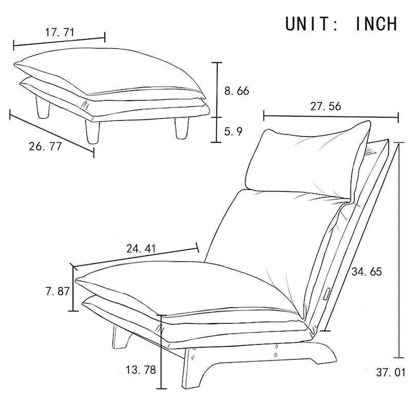 Fauteuil inclinable pliant Lazy Sofa