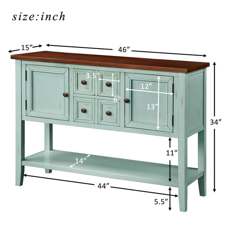 Console de buffet rétro