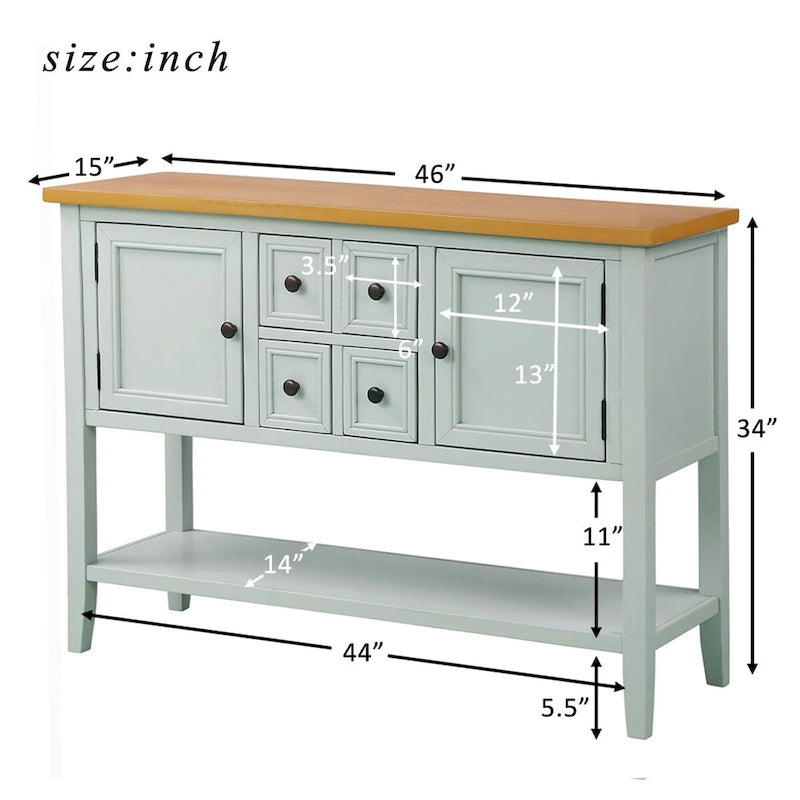 Console de buffet rétro