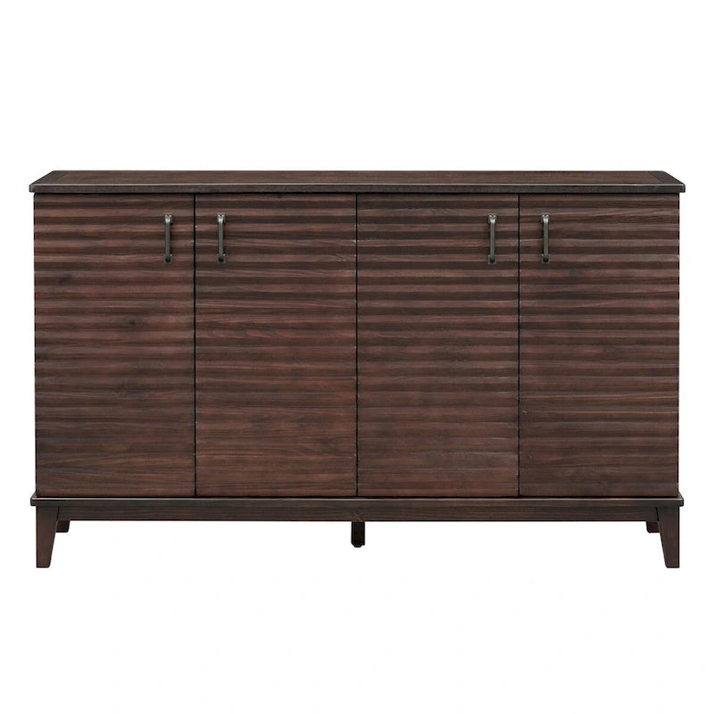 Buffet avec 4 portes grand rangement avec étagères réglables