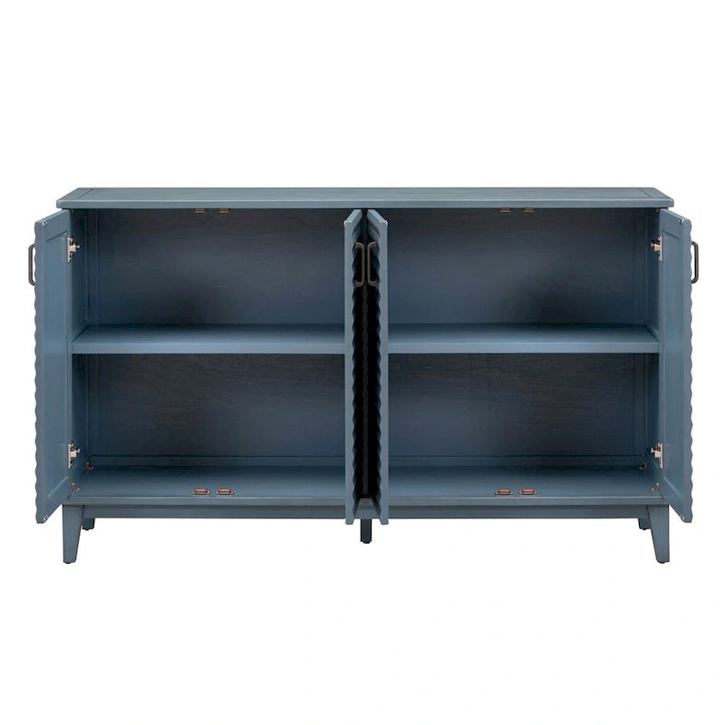 Buffet avec 4 portes grand rangement avec étagères réglables