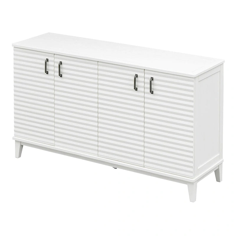 Buffet avec 4 portes grand rangement avec étagères réglables