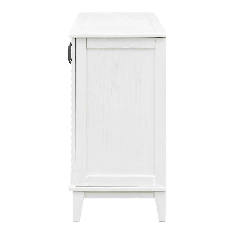 Buffet avec 4 portes grand rangement avec étagères réglables