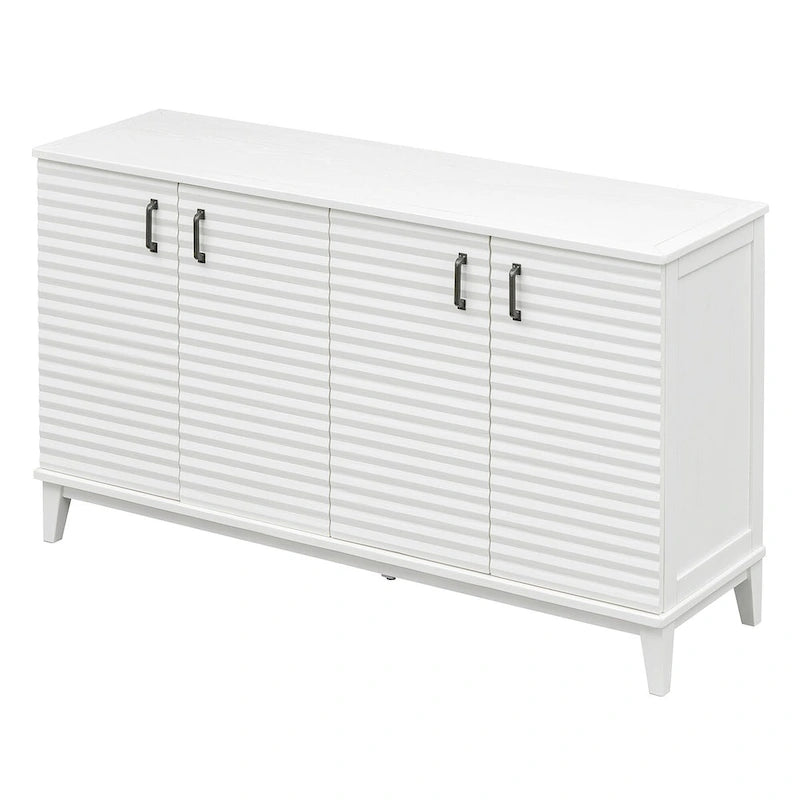 Buffet avec 4 portes grand rangement avec étagères réglables