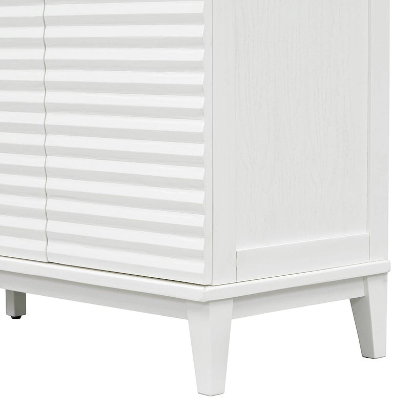 Buffet avec 4 portes grand rangement avec étagères réglables