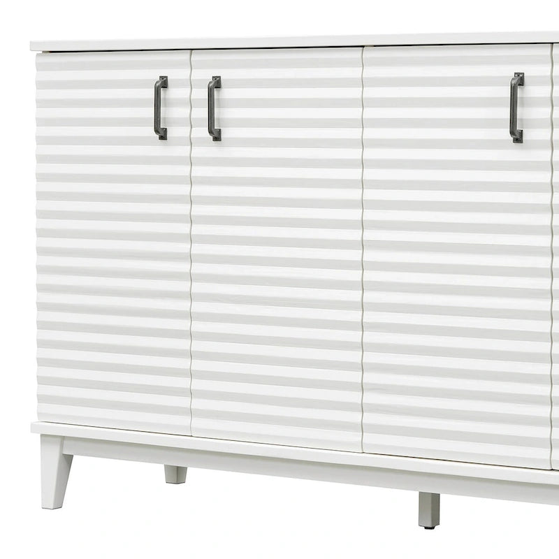 Buffet avec 4 portes grand rangement avec étagères réglables