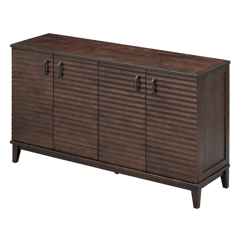 Buffet avec 4 portes grand rangement avec étagères réglables