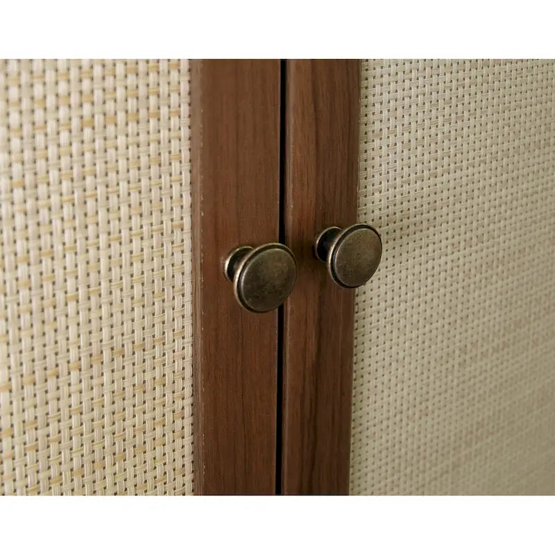 Meuble bas 4 portes et 1 tiroir avec 4 étagères intérieures réglables