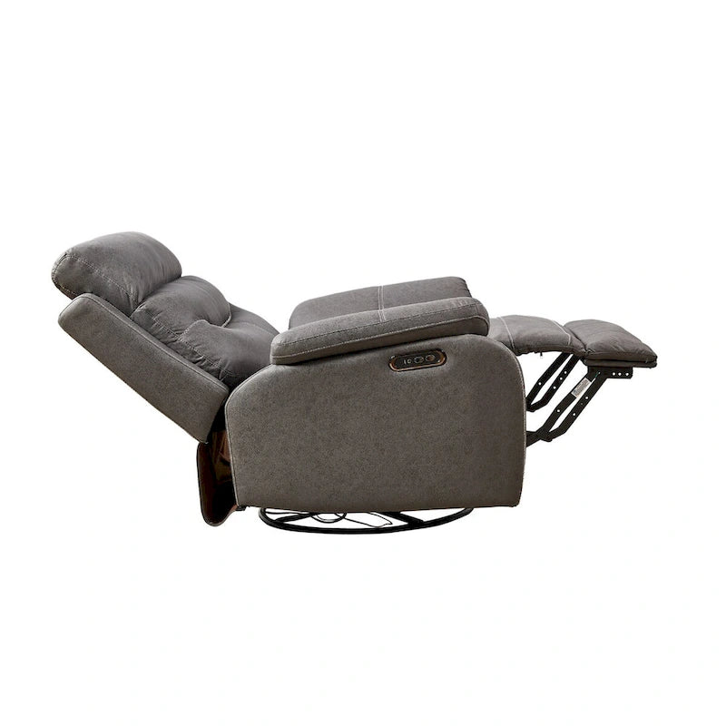 Fauteuil inclinable à bascule double moteur, pivotant, appui-tête motorisé, chargement USB