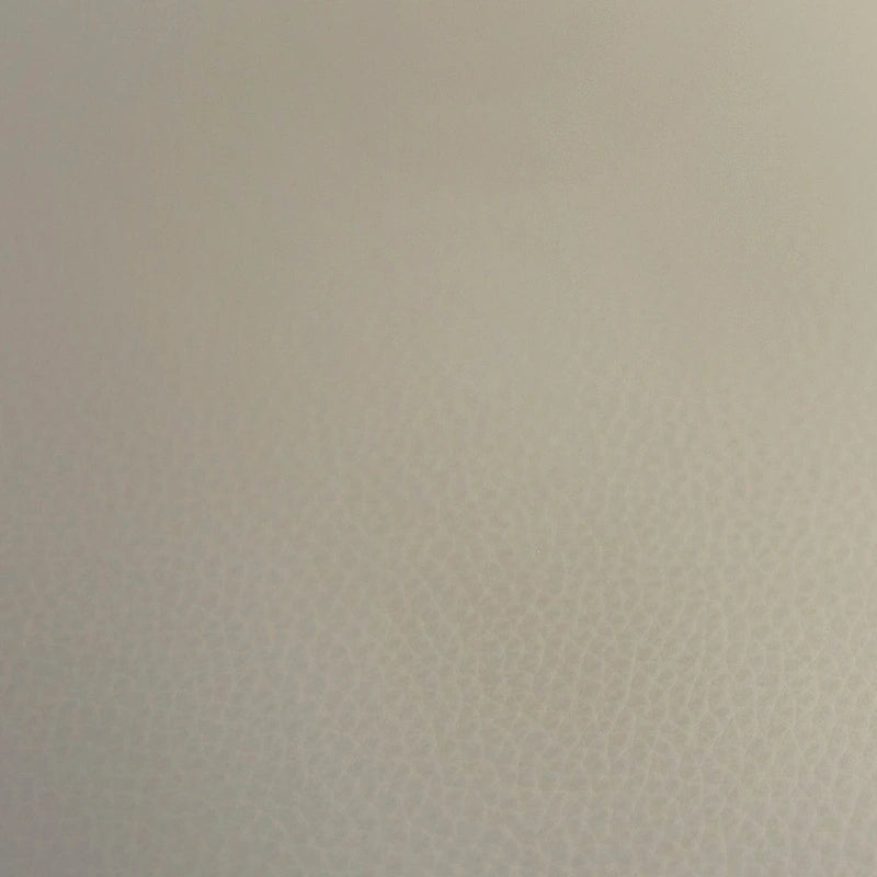 Ottoman rembourré rectangulaire de 30 pouces - Cuir véritable gris clair