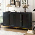 Bahut moderne avec poignées métalliques pour salon