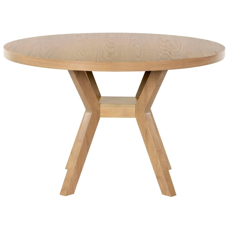 Table à manger ronde en bois de 48 po - Naturel - 48Wx48Dx30H