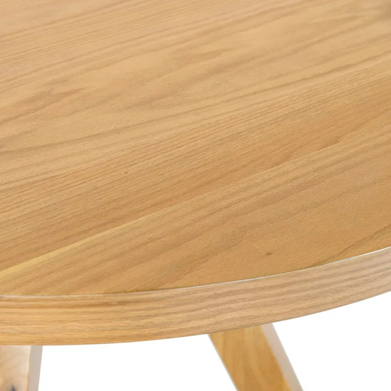 Table à manger ronde en bois de 48 po - Naturel - 48Wx48Dx30H